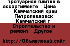 тротуарная плитка в ассортименте › Цена ­ 900 - Камчатский край, Петропавловск-Камчатский г. Строительство и ремонт » Другое   